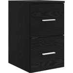 vidaXL Банков шкаф Междинен Черен дъб 30 x 35 x 50 см (890359)