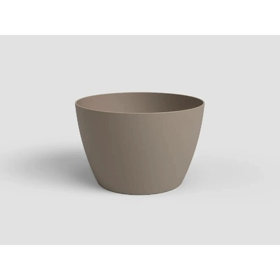Artevasi Květináč SAN REMO 16cm plast šedá matte taupe