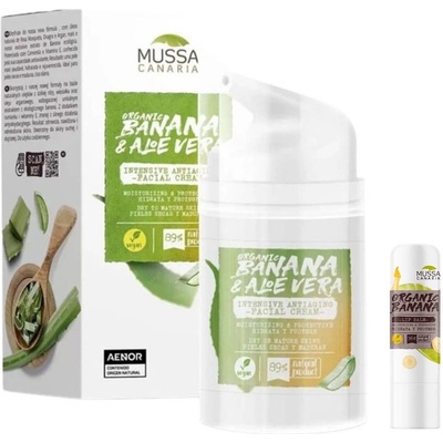 Mussa Canaria Комплект - Крем за лице против стареене и Балсам за устни, 75 ml + 4.3 g