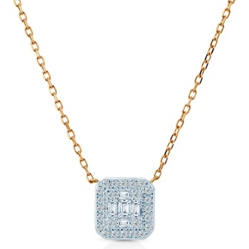 SAVICKI Колие Savicki: двуцветно злато, диаманти