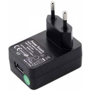 Zebra USB Power Supply, 100-240 VAC Input with Europe plug, Output = 5 V, 2.5 A