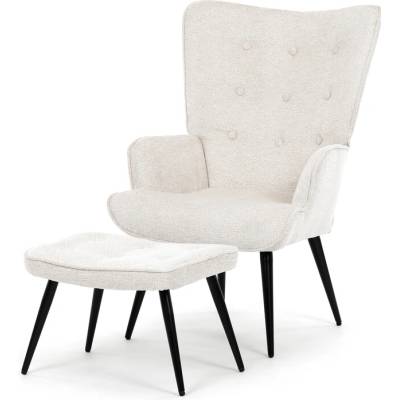 Sconto Poala s Podnožkou Krémová