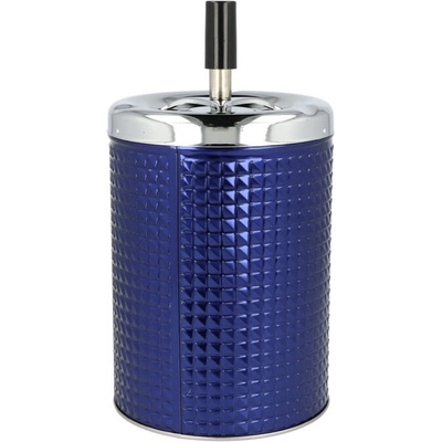 KRCZ Cigaretový popelník kovový otočný Biggy modrý 11cm