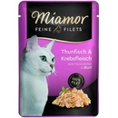 Kapsičky pre mačky Miamor Feine Filets tuniak & krab v želé 100 g