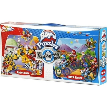 GRAFIX Panoramatické Závod robotov & Pretekári BMX 2x45 dielov