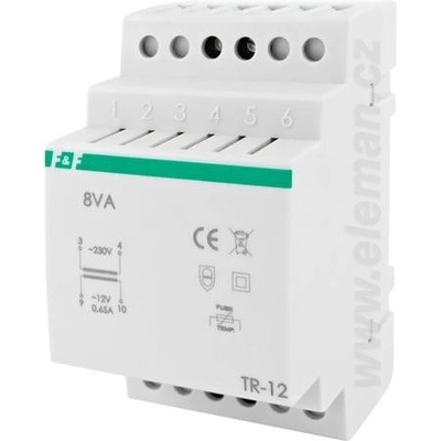 F&F Zvonkový transformátor TR-12 230/12V 0,66A 8VA 1000780