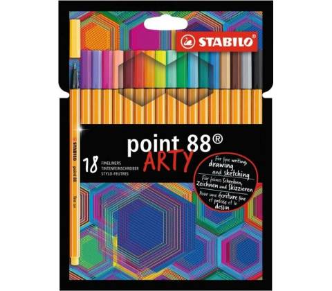 Stabilo point 88 Arty 18 ks