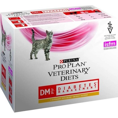 Pro Plan Veterinary Diets Feline DM St/Ox Diabetes Management Chicken 10 x 85 g