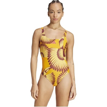 Adidas Бански костюм Adidas X Farm 3 Stripes swimsuit - Orange (Bright Orange / Pulse Lime)