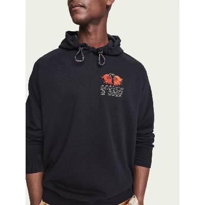 Scotch & Soda SCOTCH&SODA pánská černá mikina s kapucí