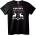 NOONEBRAND Тениска Коледен Череп с Елен - L, Black