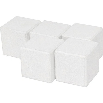 DrKO Dřevěná kostka 4 cm 1ks bílá