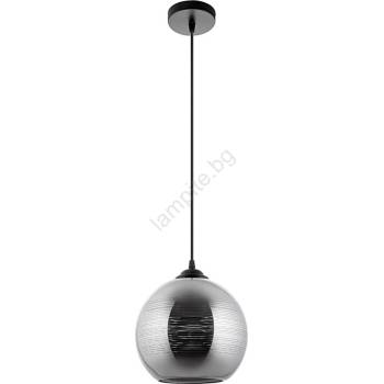 Venti Пендел 1xE27/60W/230V Ø 20 см черен (VE0062)