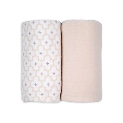 Lodger Swaddler Solid Matcha 2 ks 110 x 110 cm powder