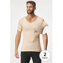 Men-a 2 Pack neviditeľné pod košeľu MEN-A s potítkami béžová