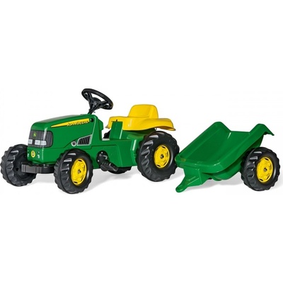 Rolly Toys Rolly Kid J.Deere s vlečkou zelený