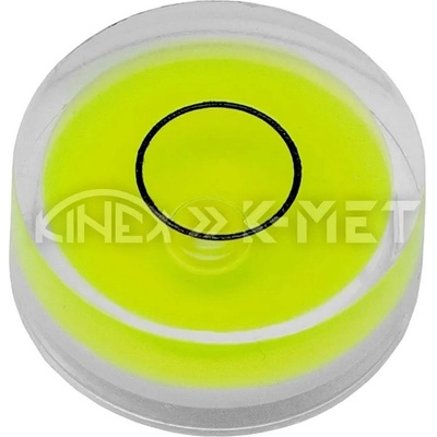 K-MET Кръгъл нивелир жълто-зелен K-MET 5022-01-025- D25x10.5 mm (5022-01-025)