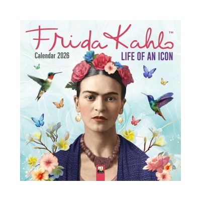 Flame Tree Publishing Frida Kahlo: Life of an Icon Wall Calendar 2026 (Art Calendar) | Flame Tree Publishing