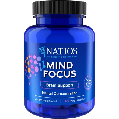Natios Mind Focus 60 veganských kapslí