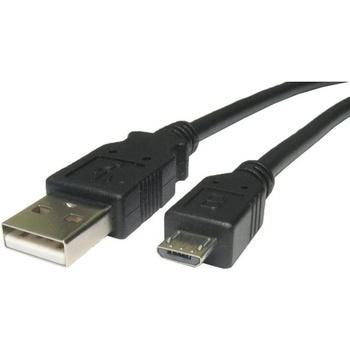 AQ CC64018 Micro USB - USB 2.0 A, M/ M, 1,8m, černý