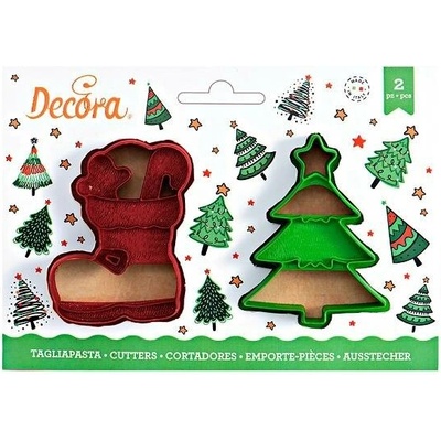 Decora Plastové vykrajovátko Stromček a Topánka