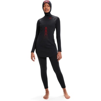 Image 1 of Speedo Hydro-pro Modesty - Black/Fed Red