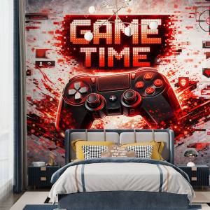 Art Gift Decor Фототапет геймърски дизайн Game Time