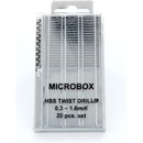 Shesto Modelcraft vrtáky HSS 0.3-1.6 mm sada 20 ks