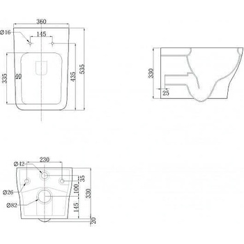 Image 1 of Inter Ceramic ICC 5320 PVC SEAT