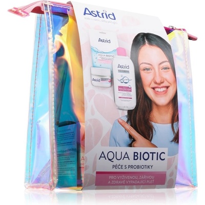 Astrid Aqua Biotic Astrid Aqua Biotic micelární voda 3v1 pro suchou a citlivou pokožku 400 ml + Astrid Aqua Biotic denní a noční krém pro suchou až citlivou pleť 50 ml + Astrid Aqua Biotic super hydra – Hledejceny.cz