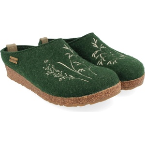 Haflinger Дамски пантофи Haflinger Women's Grizzly Meadow Slippers - Yew - размер 40 (EU) (126-0668-0315)