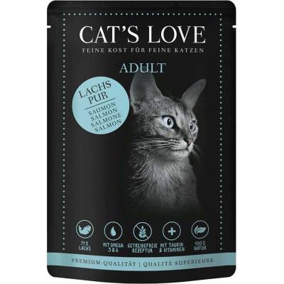 Cat's Love čistý losos se saflorovým olejem a petrželkou 12 x 85 g