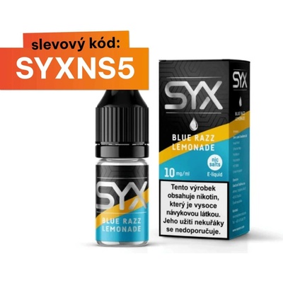 SYX Blue Razz Lemonade 10 ml 10 mg