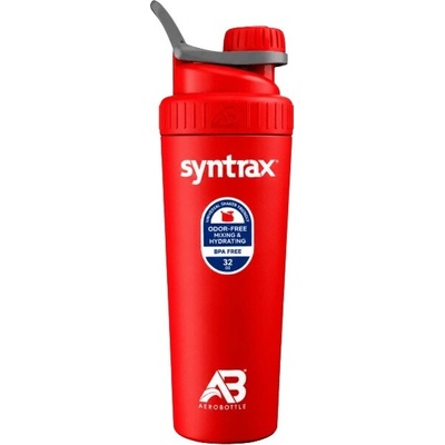 Syntrax Láhev Aerobottle Nerezová 900 ml - červená