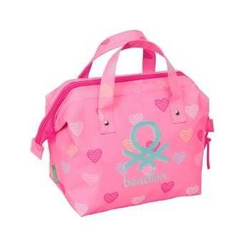 Benetton Пътническа Чантичка Benetton Heart Розов 26.5 x 17.5 x 12.5 cm