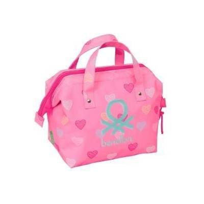 Benetton Пътническа Чантичка Benetton Heart Розов 26.5 x 17.5 x 12.5 cm