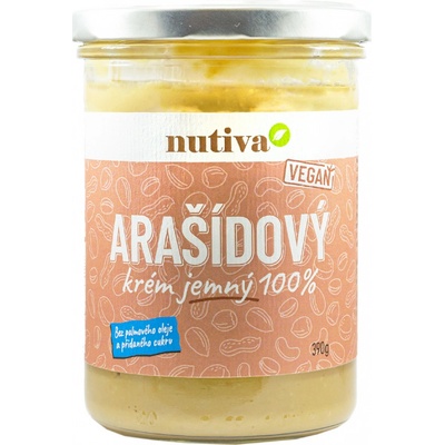 NUTIVA Arašidový krém jemný 390 g