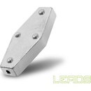 DELPHIN LEADS Šesťhran s otvorom 5ks 40,0g