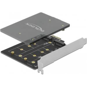 Delock Карта Delock PCI Express x1 - 2 x вътрешни M. 2 Key B