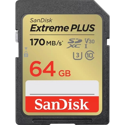 SanDisk Extreme Plus SDXC 64GB UHS-I (SDSDXW2-064G-GNCIN)
