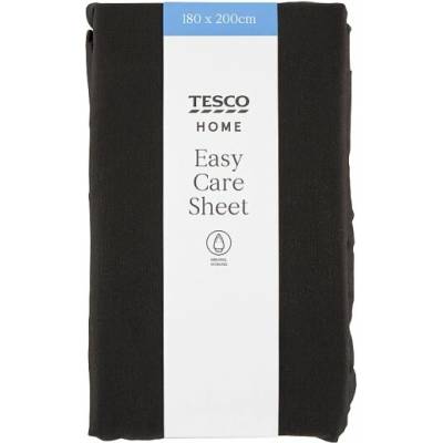 Tesco Home Easy Care Black plachta 180x200