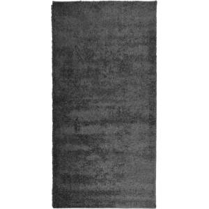  Шаги килим с дълъг косъм, модерен, антрацит, 100x200 см