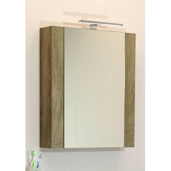 Banya M Горен шкаф за баня Халеси 60 см - Класика, дъб елегант (ha6001uf)