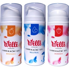 Willi Lubrikační gely set 3 různých gelů na vodní bázi 3x 100 ml