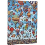 Paperblanks 2027 Balloon Festival (Pierre the Maze Detective) Midi 12-Month Softcover Dayplanner (Elastic Band Closure) Daily | Paperblanks