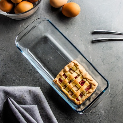 Simax skleněná forma na srnčí hřbet chléb 28,5x12x7,6cm