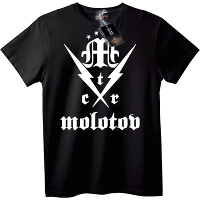 NOONEBRAND Тениска Molotov Кръстосани Мълнии - XS, Black
