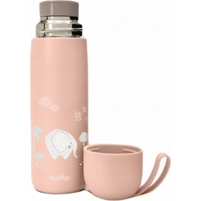 Nuvita Termoska se silikonovým držákem English Rose 400 ml