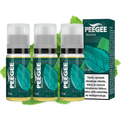 PEEGEE Mentol 3 x 10 ml 12 mg