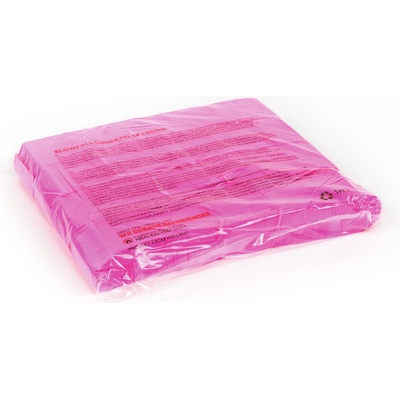 Tcm Fx pomalu padající obdélníkové konfety 55x18mm neonové-růžové UV